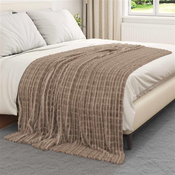 Grote foto vidaxl kleden 6 pcs kameel 200 x 150 cm fleece huis en inrichting bedden