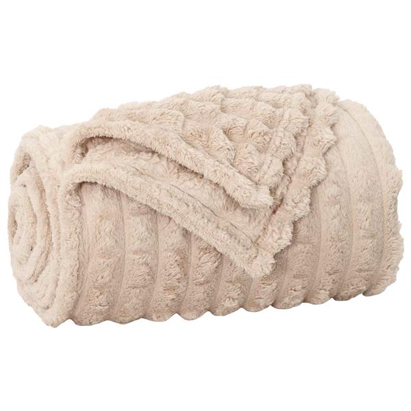 Grote foto vidaxl kleden 6 pcs beige 200 x 150 cm fleece huis en inrichting bedden