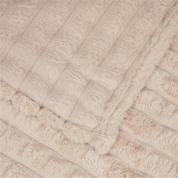Grote foto vidaxl kleden 6 pcs beige 200 x 150 cm fleece huis en inrichting bedden