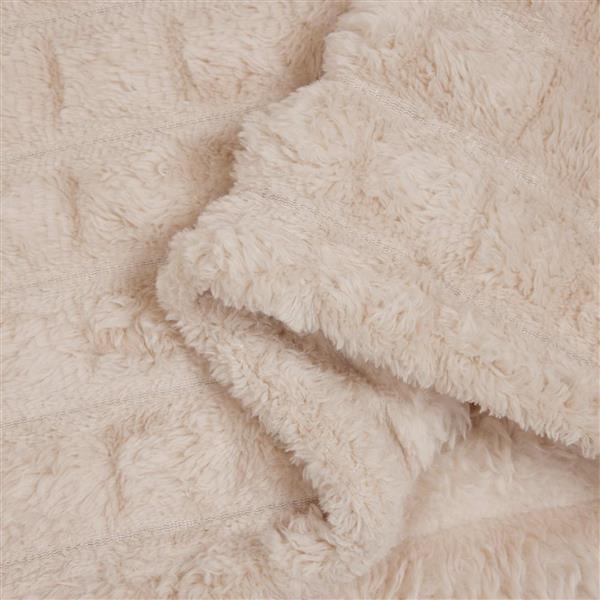 Grote foto vidaxl kleden 6 pcs beige 200 x 150 cm fleece huis en inrichting bedden