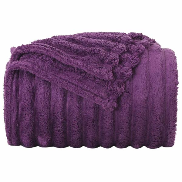 Grote foto vidaxl kleden 6 pcs paars 150 x 130 cm fleece huis en inrichting bedden