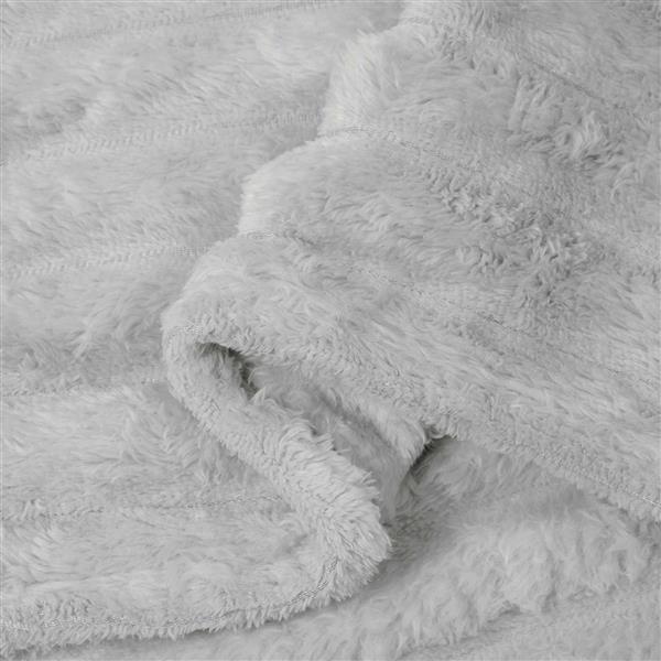 Grote foto vidaxl kleden 6 pcs grijs 240 x 220 cm fleece huis en inrichting bedden