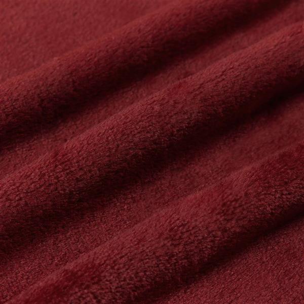 Grote foto vidaxl kleden 6 pcs bordeaux rood 220 x 240 cm fleece huis en inrichting bedden