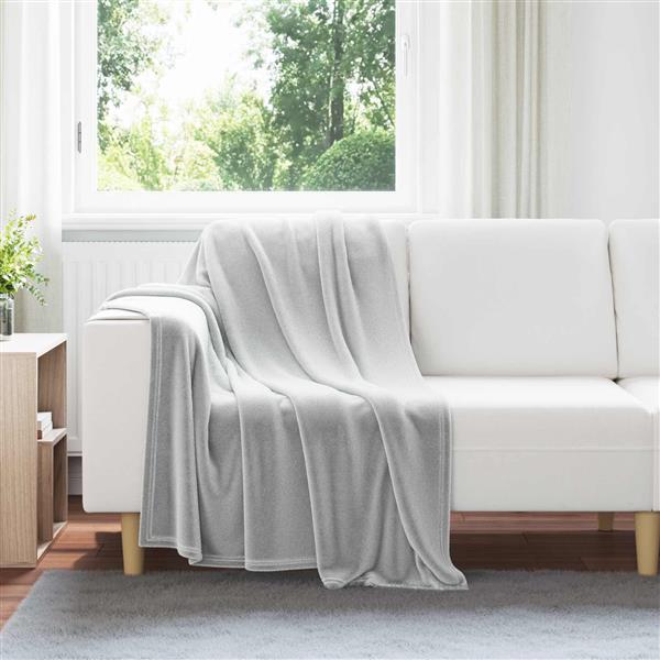 Grote foto vidaxl kleden 6 pcs grijs 130 x 150 cm fleece huis en inrichting bedden