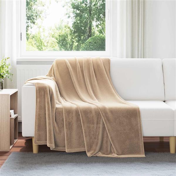 Grote foto vidaxl kleden 6 pcs kameel 150 x 200 cm fleece huis en inrichting bedden