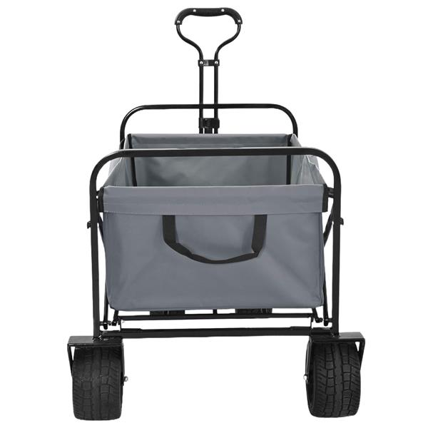 Grote foto vidaxl vouwbare handtrolley grijs 89 x 63 x 96 cm doe het zelf en verbouw gereedschappen en machines