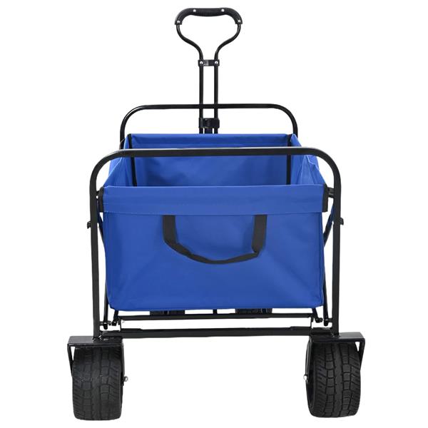 Grote foto vidaxl vouwbare handtrolley blauw 89 x 63 x 96 cm doe het zelf en verbouw gereedschappen en machines