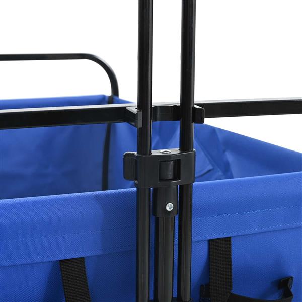 Grote foto vidaxl vouwbare handtrolley blauw 89 x 63 x 96 cm doe het zelf en verbouw gereedschappen en machines