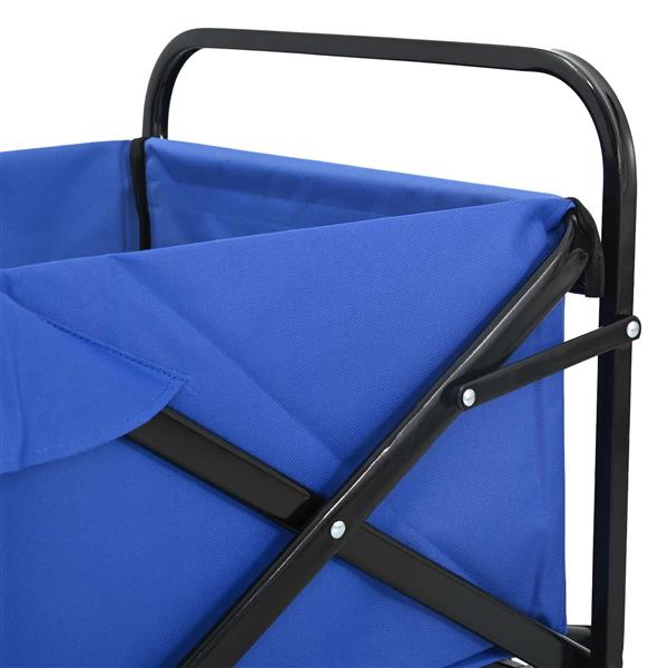 Grote foto vidaxl vouwbare handtrolley blauw 89 x 63 x 96 cm doe het zelf en verbouw gereedschappen en machines