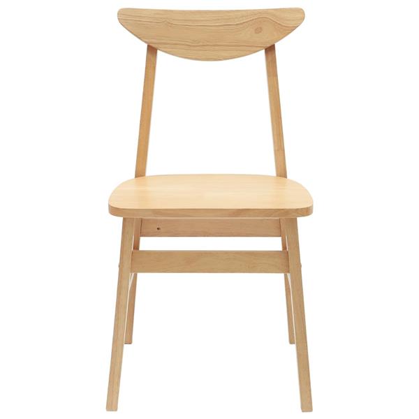 Grote foto vidaxl eettafelstoelen 2 pcs naturel 42 x 47.5 x 81 cm huis en inrichting stoelen