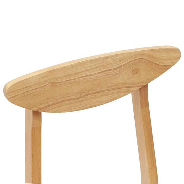 Grote foto vidaxl eettafelstoelen 2 pcs naturel 42 x 47.5 x 81 cm huis en inrichting stoelen