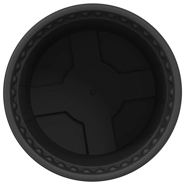 Grote foto vidaxl ronde bloempot 24 pcs zwart 12 5 x 10 cm kunststof tuin en terras overige tuin en terras