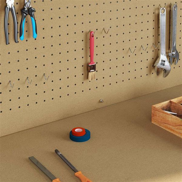 Grote foto vidaxl werkbank met lade zwart 90 x 49 x 141 cm bewerkt hout en metaal doe het zelf en verbouw werkbanken