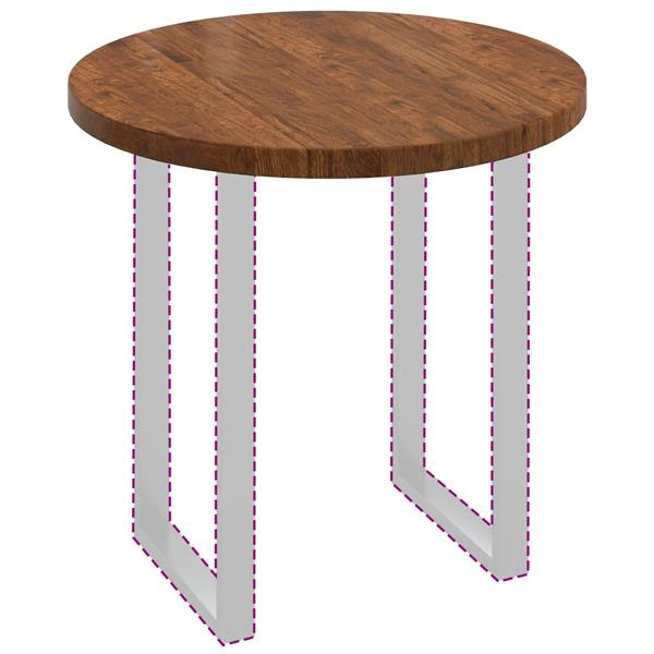 Grote foto vidaxl tafelblad licht bruin 80 x 4 cm massief eikenhout antiek en kunst stoelen en banken