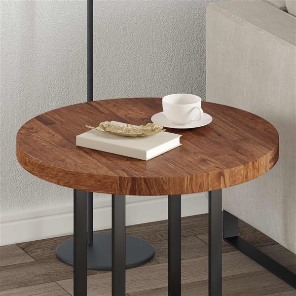 Grote foto vidaxl tafelblad licht bruin 60 x 4 cm massief eikenhout antiek en kunst stoelen en banken