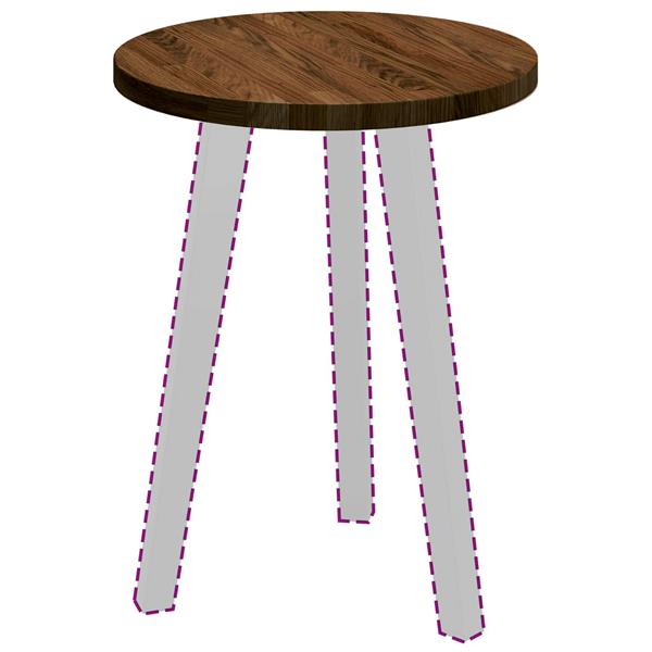 Grote foto vidaxl tafelblad donkerbruin 40 x 2 5 cm massief eikenhout antiek en kunst stoelen en banken