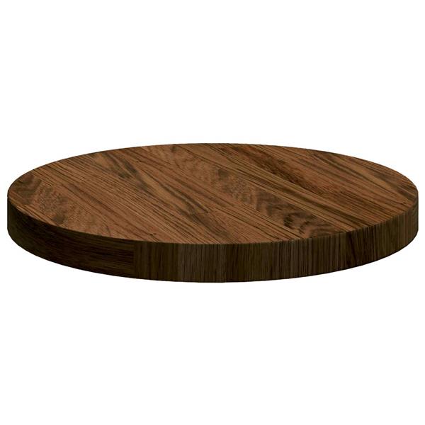 Grote foto vidaxl tafelblad donkerbruin 30 x 2 5 cm massief eikenhout antiek en kunst stoelen en banken