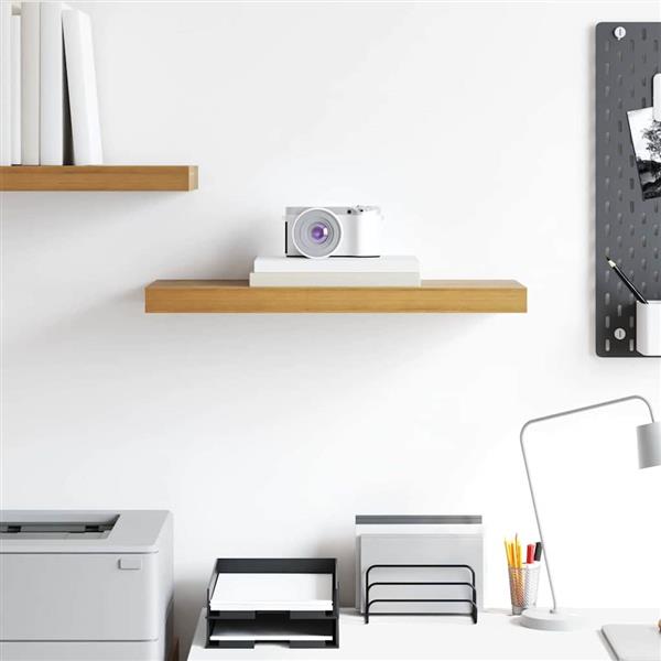 Grote foto vidaxl wandplank wandgemonteerd bruin 50 x 23 x 4 cm bewerkt hout huis en inrichting woningdecoratie