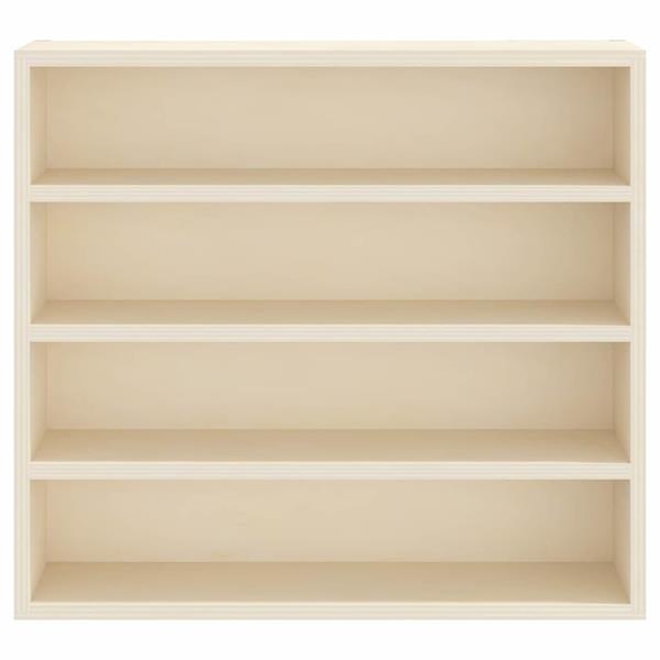Grote foto vidaxl muurdisplaykast met plank beige 40 x 8 5 x 37 cm bewerkt hout huis en inrichting woningdecoratie