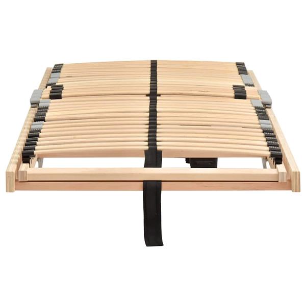 Grote foto vidaxl lattenbodem bruin 100 x 190 cm massief beukenhout antiek en kunst stoelen en banken