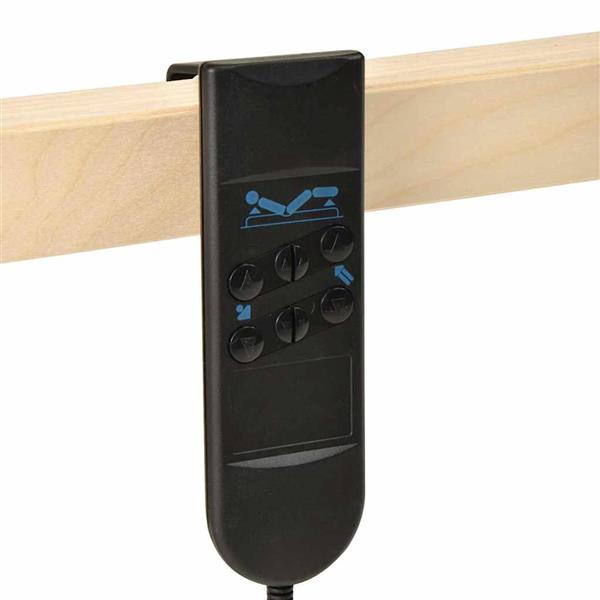 Grote foto vidaxl lattenbodem bruin 100 x 190 cm massief beukenhout antiek en kunst stoelen en banken