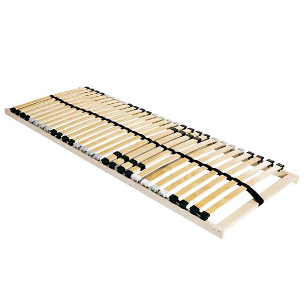 Grote foto vidaxl lattenbodem bruin 140 x 190 cm massief beukenhout antiek en kunst stoelen en banken