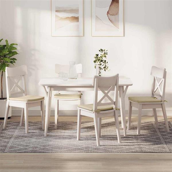Grote foto vidaxl zitkussens 4 pcs cr me 40 x 40 x 3 cm stof huis en inrichting woningdecoratie