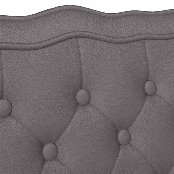 Grote foto vidaxl chesterfield bank grijs 119 5 x 64 5 x 75 cm nep leer huis en inrichting overige huis en inrichting