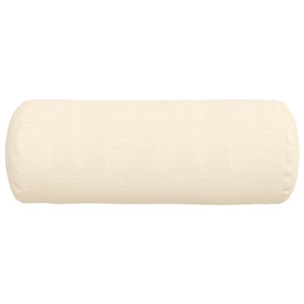 Grote foto vidaxl bolster kussens 2 stuks cr me 25 x 70 cm cordstof huis en inrichting woningdecoratie