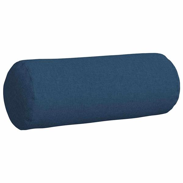Grote foto vidaxl bolster kussens 2 stuks blauw 25 x 70 cm stof huis en inrichting woningdecoratie