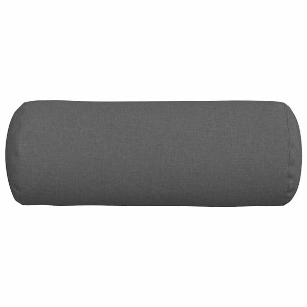 Grote foto vidaxl bolster kussens 2 stuks donkergrijs 25 x 70 cm stof huis en inrichting woningdecoratie