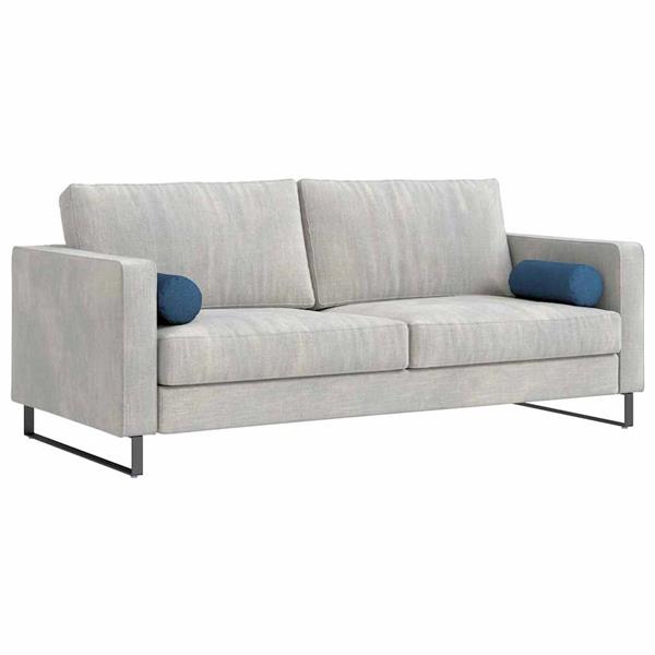 Grote foto vidaxl bolster kussens 2 stuks blauw 15 x 40 cm stof huis en inrichting woningdecoratie