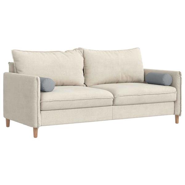 Grote foto vidaxl bolster kussens 2 stuks lichtgrijs 15 x 40 cm stof huis en inrichting woningdecoratie