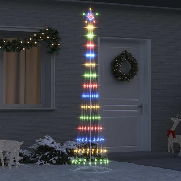 Grote foto vidaxl led kerstboom met 290 led multikleur 250 cm metaal diversen overige diversen