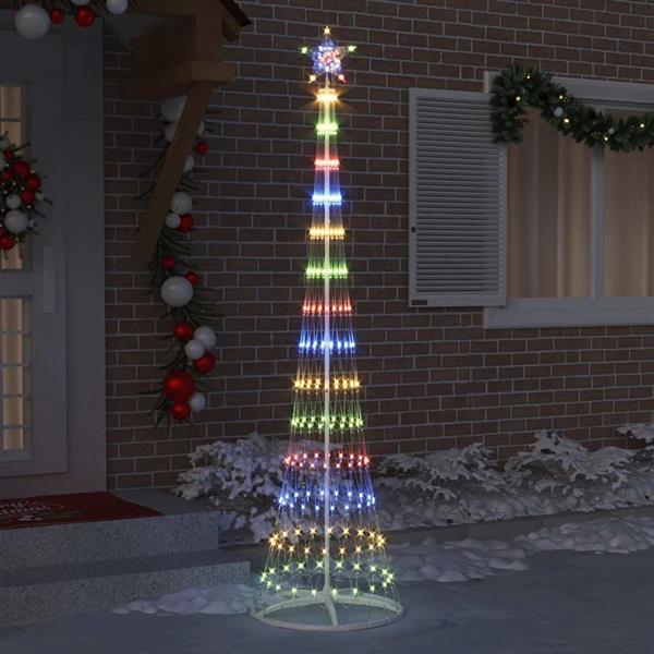 Grote foto vidaxl led kerstboom met 290 led multikleur 250 cm metaal diversen overige diversen