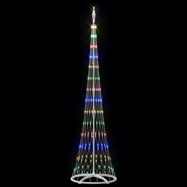 Grote foto vidaxl led kerstboom met 290 led multikleur 250 cm metaal diversen overige diversen