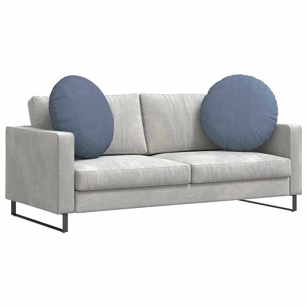 Grote foto vidaxl zitkussens 2 pcs blauw 60 x 21 cm katoen stof huis en inrichting woningdecoratie