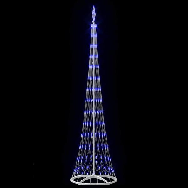 Grote foto vidaxl led kerstboom met 290 led met standaard blauw 250 cm metaal diversen overige diversen