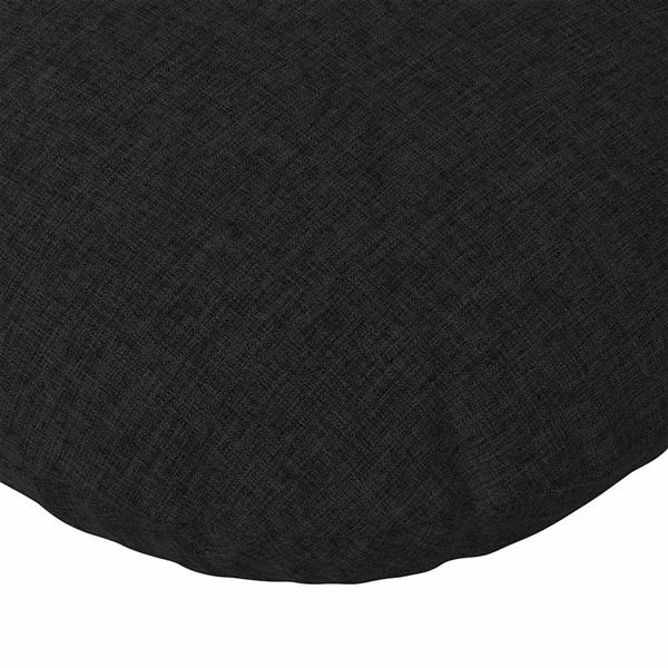 Grote foto vidaxl zitkussens 2 pcs zwart 50 x 19 cm stof huis en inrichting woningdecoratie