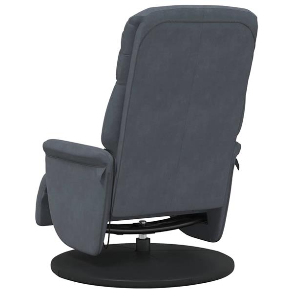 Grote foto vidaxl massage recliner stoel donkergrijs 91 x 71 x 105 cm fluweel huis en inrichting stoelen