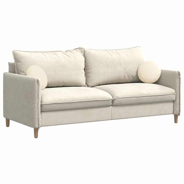 Grote foto vidaxl zitkussens 2 pcs cr me 30 x 13 cm katoen stof huis en inrichting woningdecoratie