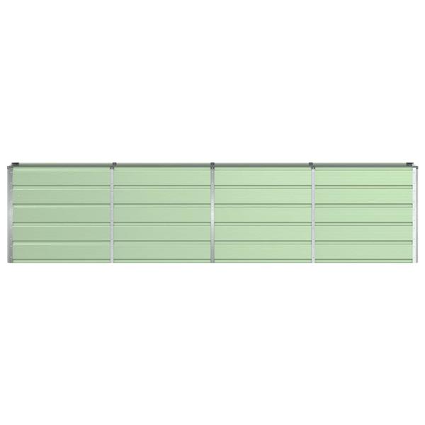 Grote foto vidaxl plantenbak groen 320 x 40 x 75 cm staal tuin en terras overige tuin en terras