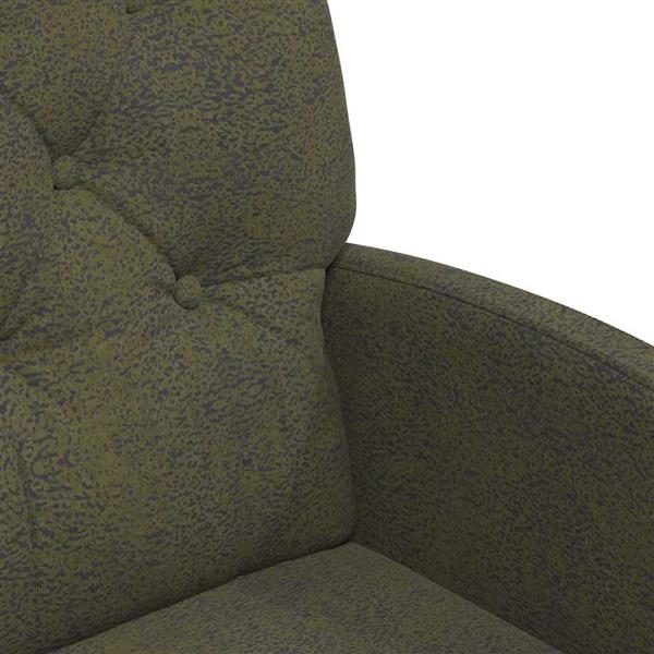 Grote foto vidaxl eetkamerstoelen met wieltjes 2 pcs leger groen 58 x 67 x 97 cm huis en inrichting stoelen