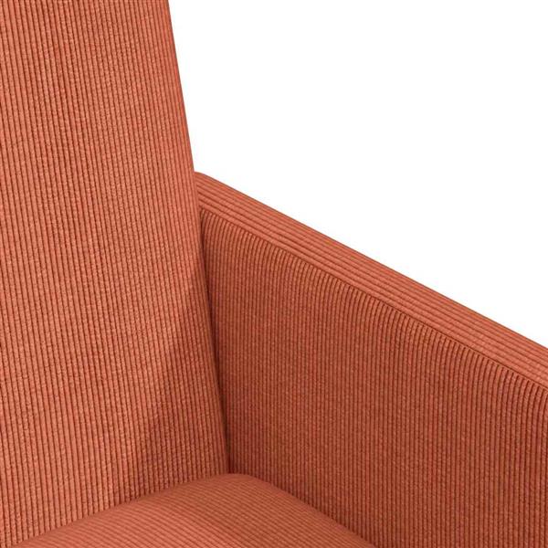 Grote foto vidaxl eetkamerstoelen met wieltjes 2 pcs rood oranje 57 x 66 x 94 cm huis en inrichting stoelen