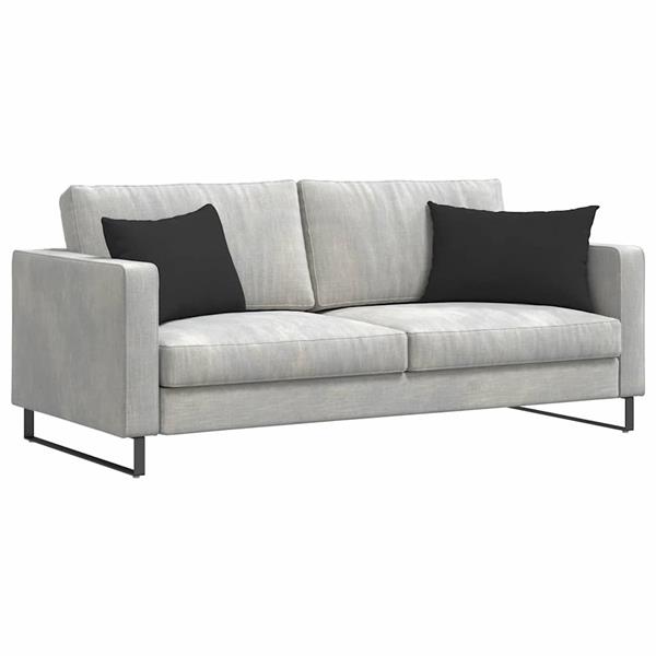 Grote foto vidaxl sofa kussens 2 stuks zwart 60 x 40 cm stof huis en inrichting woningdecoratie