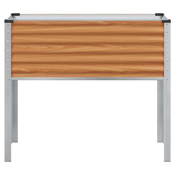 Grote foto vidaxl tuin bloempot licht bruin 100 5 x 40 5 x 90 cm tuin en terras overige tuin en terras