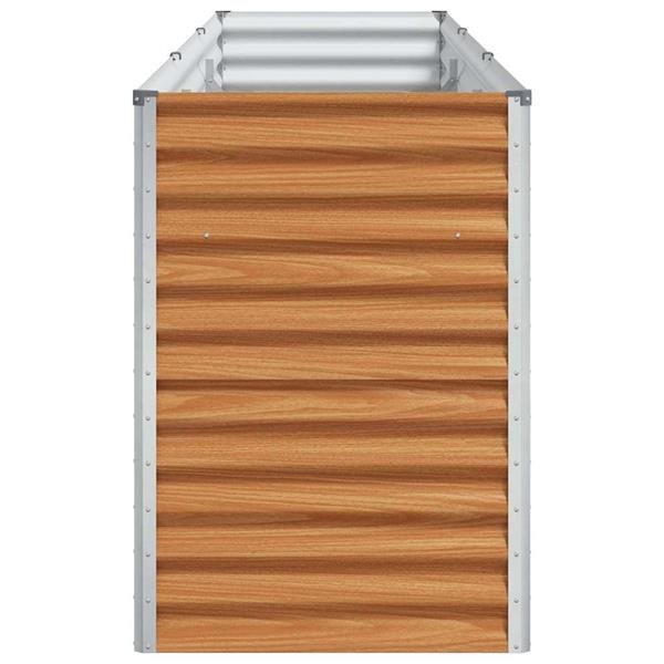 Grote foto vidaxl verhoogde plantenbak 290 x 50 x 68 cm gegalvaniseerd staal tuin en terras overige tuin en terras