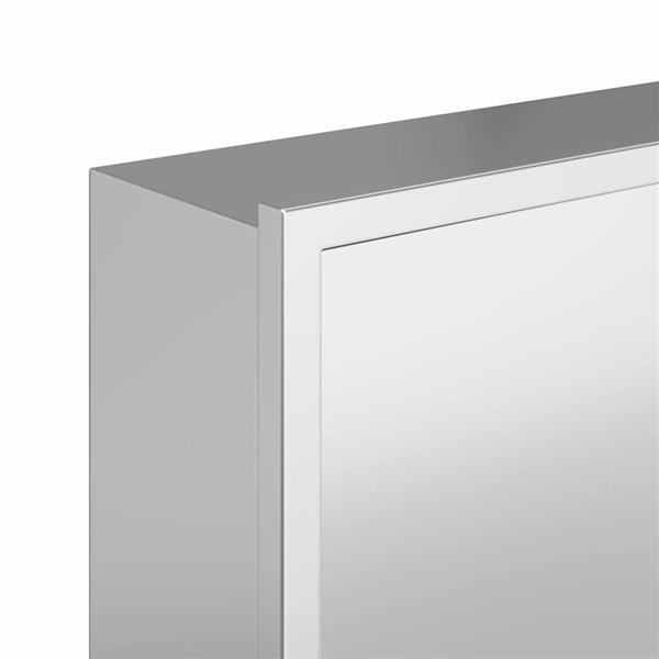 Grote foto vidaxl douche niche zilver 60 x 20 x 9 5 cm roestvrij staal huis en inrichting complete badkamers