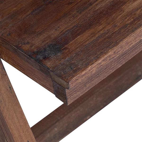 Grote foto vidaxl bureau bruin 90 x 50 x 103 cm massief gerecycled hout huis en inrichting stoelen