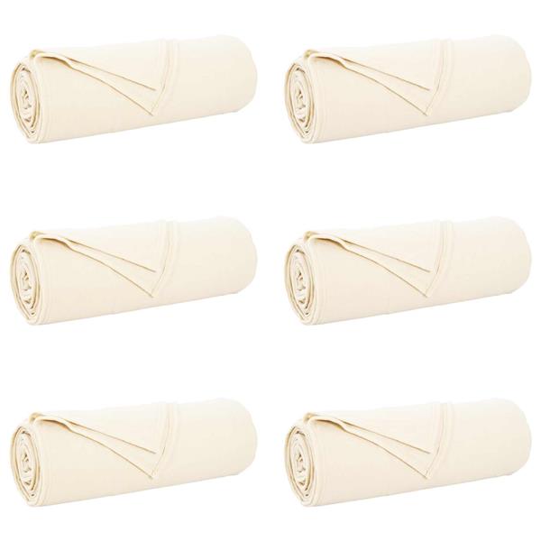 Grote foto vidaxl kleden 6 pcs cr me 350 x 270 cm fleece huis en inrichting bedden